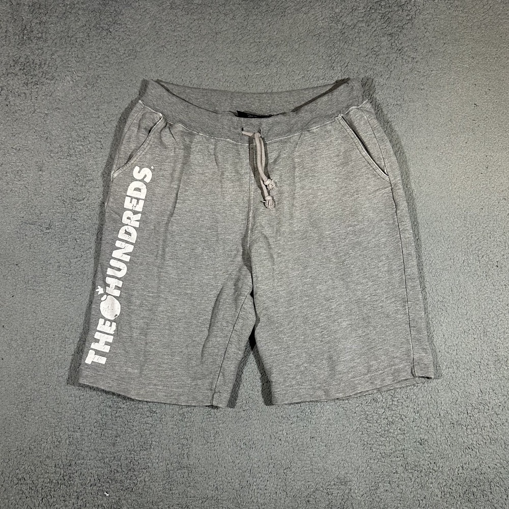 Mens The Hundreds Gray Drawstring Casual Shorts Size 32 #3412